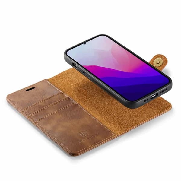 Lommeboketui DG-Ming 2i1 Apple iPhone 15 Pro - Brun