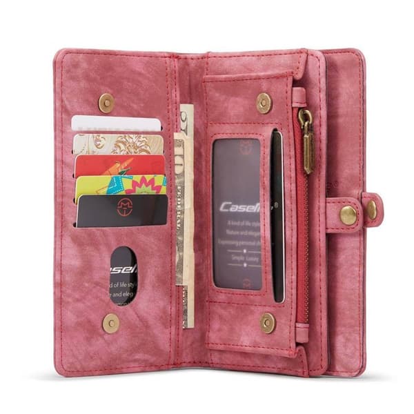 CaseMe mobilfodral 008 8-kort Apple iPhone 15 Pro Max - Röd