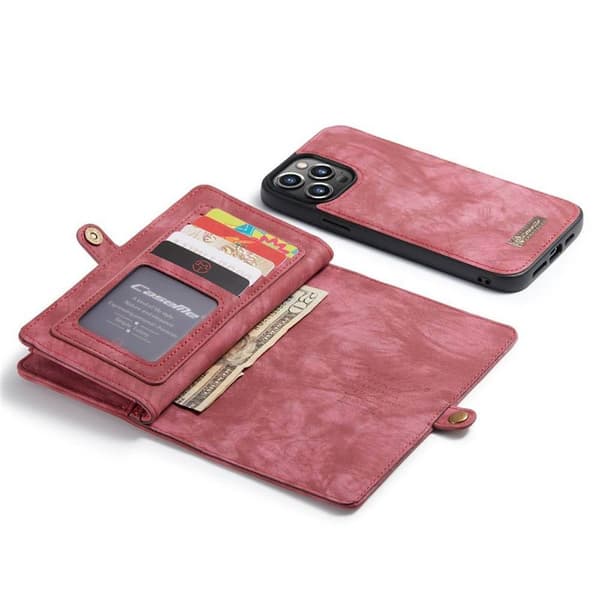 CaseMe mobilfodral 008 8-kort Apple iPhone 15 Pro Max - Röd
