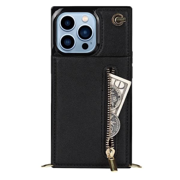 Zipper halskæde cover Apple iPhone 15 Pro Max - Sort