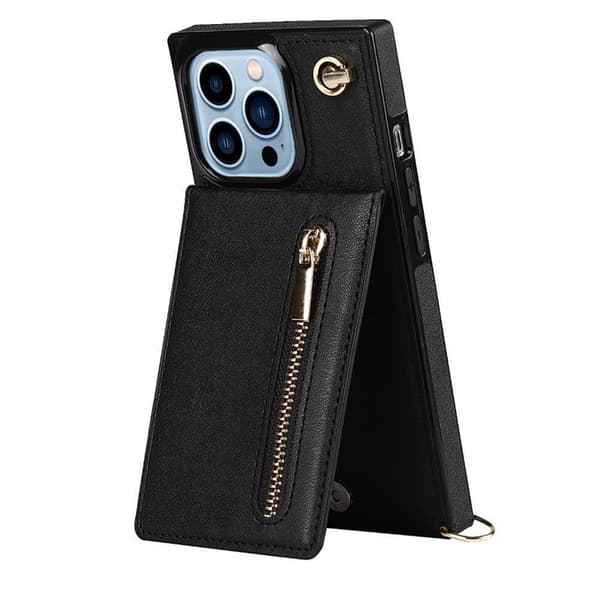 Zipper halskæde cover Apple iPhone 15 Pro Max - Sort