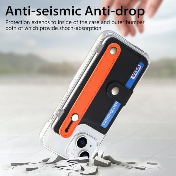 INF Mobildeksel med kortholder og stativ iPhone 14