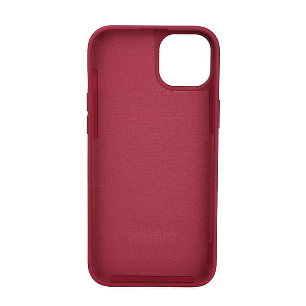 Back Sil Touch Recycled MagSerie iPhone 15 Plus Deep Red
