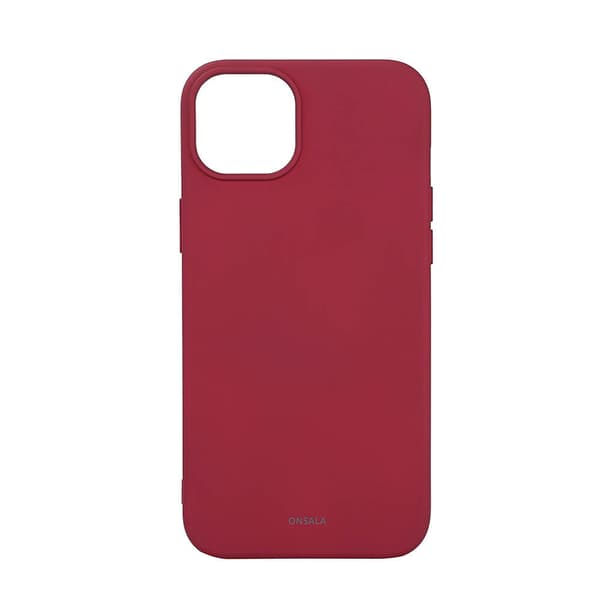 Back Sil Touch Recycled MagSerie iPhone 15 Plus Deep Red