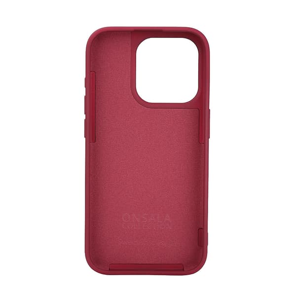 Mobilcover Silikonefølelse MagSeries Vinrød - iPhone 15 Pro