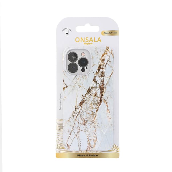 Mobildeksel MagSeries White Rhino Marble - iPhone 15 Pro Max
