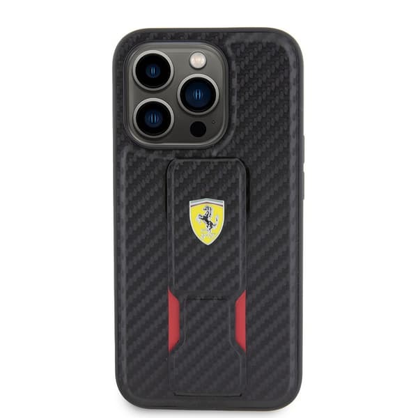 Ferrari iPhone 15 Pro Cover Grip Stand Function Sort
