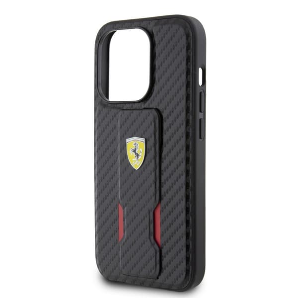 Ferrari iPhone 15 Pro Cover Grip Stand Function Sort