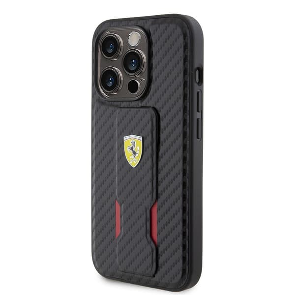 Ferrari iPhone 15 Pro Cover Grip Stand Function Sort