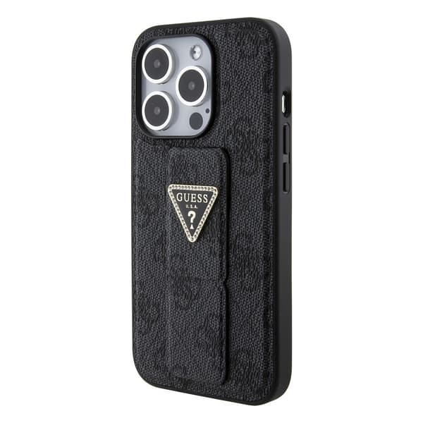 Guess iPhone 15 Pro Kuori Grip Stand Function Musta