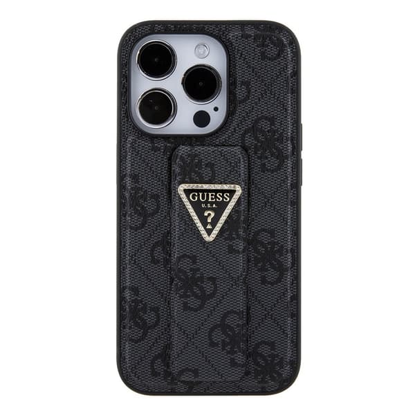 Guess iPhone 15 Pro Kuori Grip Stand Function Musta