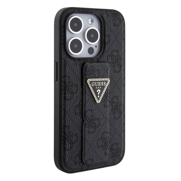 Guess iPhone 15 Pro Kuori Grip Stand Function Musta