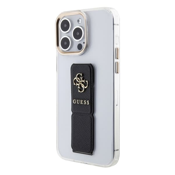 Guess iPhone 15 Pro Kuori Grip Stand Clear Läpinäkyvä
