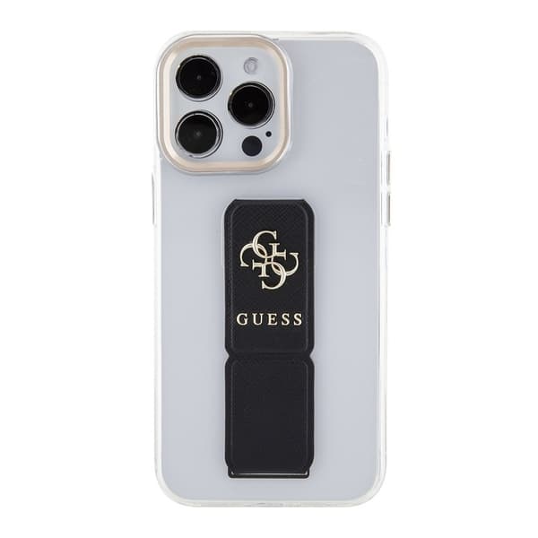 Guess iPhone 15 Pro Kuori Grip Stand Clear Läpinäkyvä