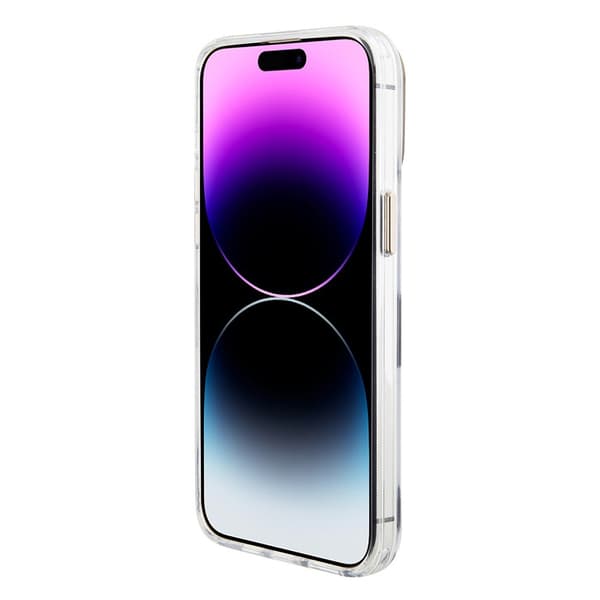 Guess iPhone 15 Pro Kuori Grip Stand Clear Läpinäkyvä