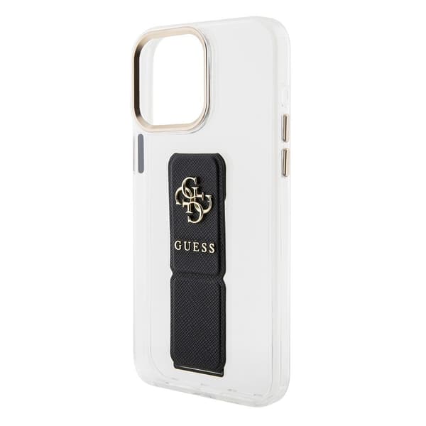 Guess iPhone 15 Pro Kuori Grip Stand Clear Läpinäkyvä