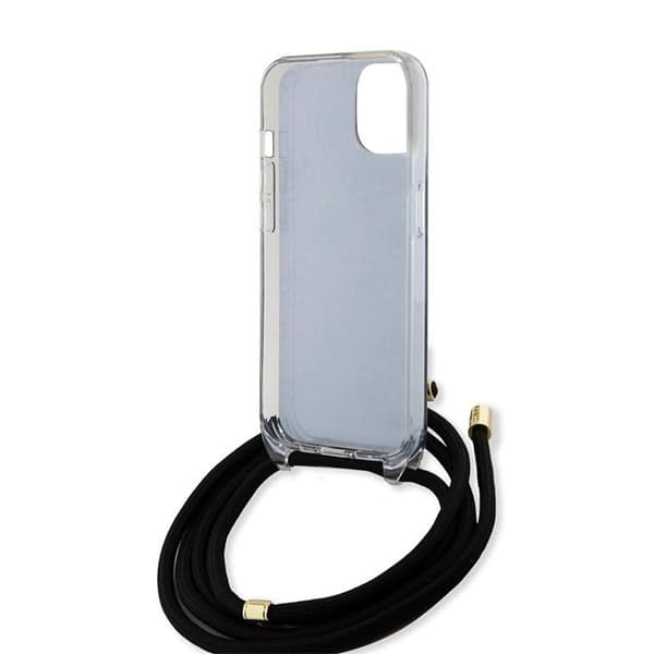 Guess iPhone 15 Cover Crossbody Cord Sort