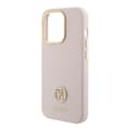 Pikkukuva 6 / 8: Guess iPhone 15 Pro Kuori Liquid Silicone Metal Logo Vaaleanpunainen