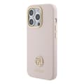 Pikkukuva 2 / 8: Guess iPhone 15 Pro Kuori Liquid Silicone Metal Logo Vaaleanpunainen