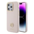 Pikkukuva 1 / 8: Guess iPhone 15 Pro Kuori Liquid Silicone Metal Logo Vaaleanpunainen