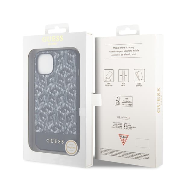 Guess iPhone 15 Kuori G Cube MagSafe Musta