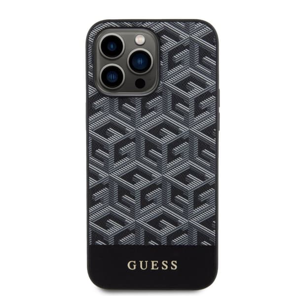 Guess iPhone 15 Pro Max Deksel G Cube MagSafe Svart