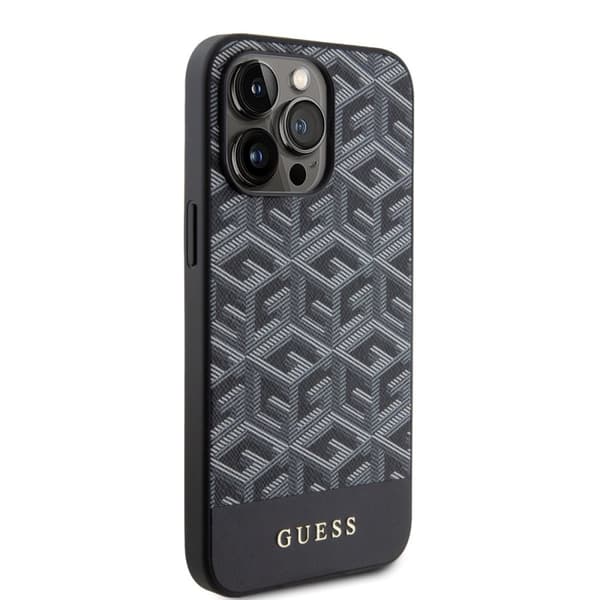Guess iPhone 15 Pro Max Deksel G Cube MagSafe Svart