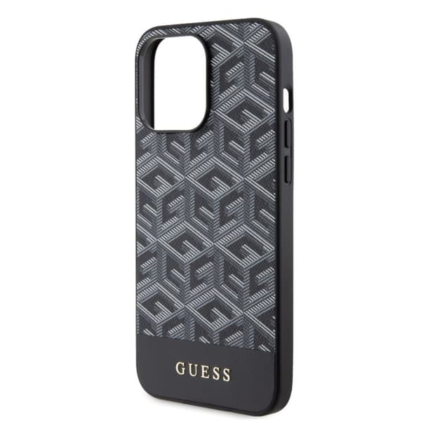 Guess iPhone 15 Pro Max Deksel G Cube MagSafe Svart