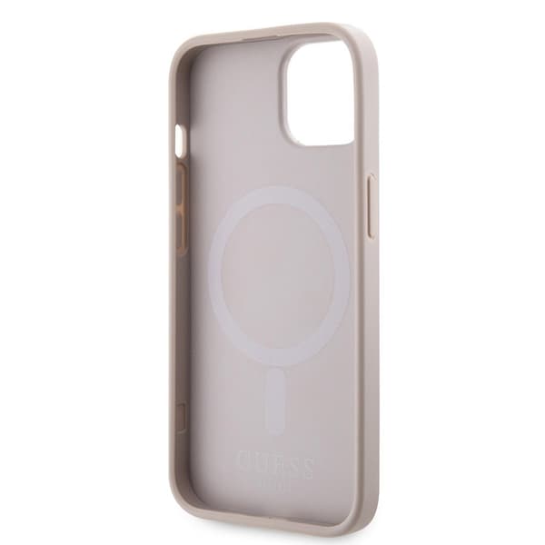 Guess iPhone 15 Kuori G Cube MagSafe Vaaleanpunainen