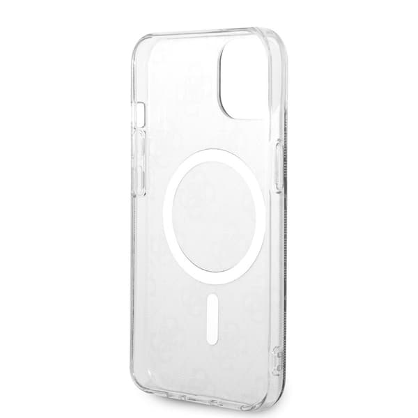Guess iPhone 15 Kuori 4G Pattern MagSafe Musta