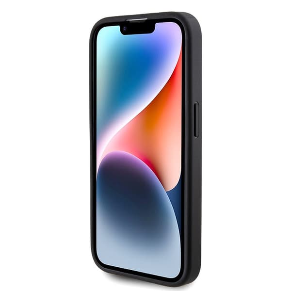 Guess iPhone 15 Pro Kuori Fixed Glitter Musta