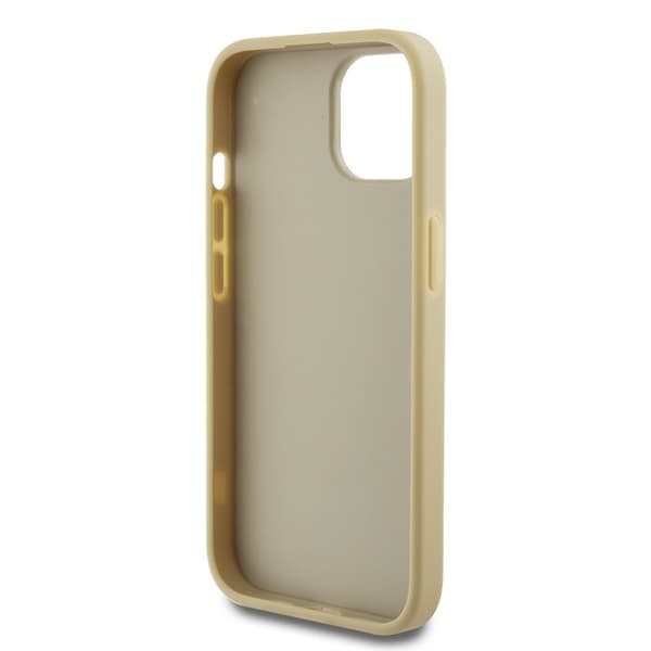 Guess iPhone 15 Skal Fixed Glitter Guld