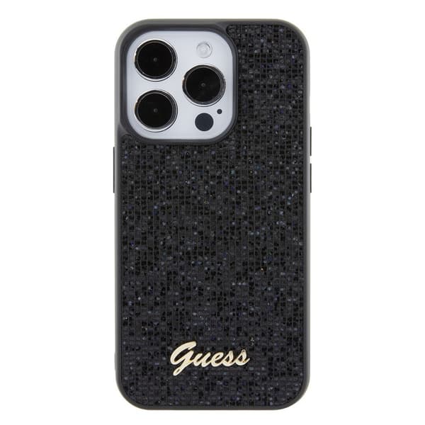 Guess iPhone 15 Pro Kuori Square Mirror Musta