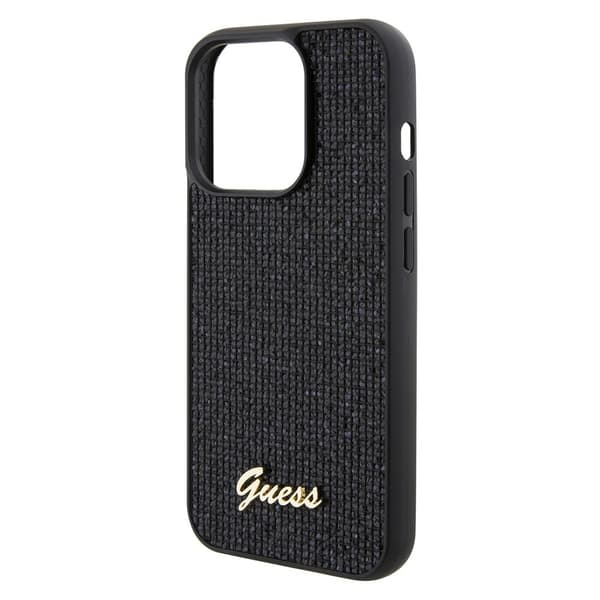 Guess iPhone 15 Pro Kuori Square Mirror Musta