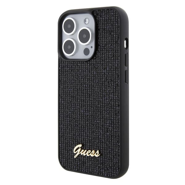 Guess iPhone 15 Pro Kuori Square Mirror Musta