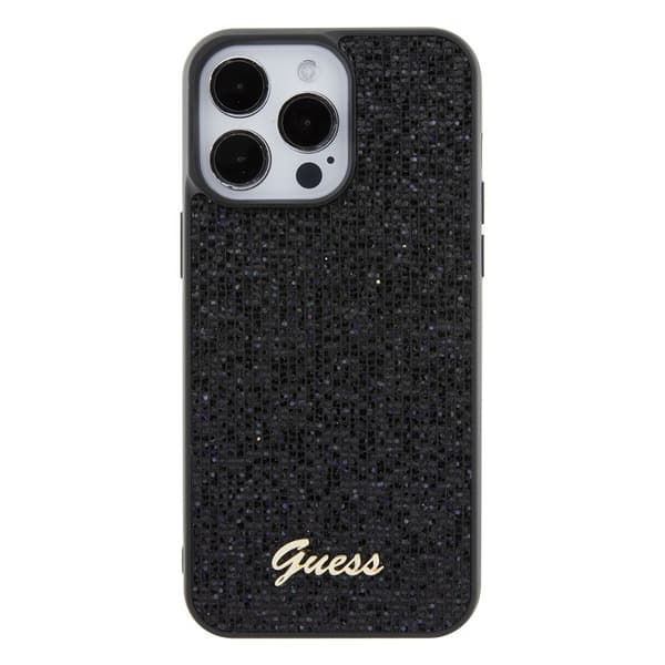 Guess iPhone 15 Pro Max Kuori Square Mirror Musta