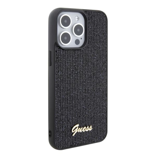 Guess iPhone 15 Pro Max Kuori Square Mirror Musta