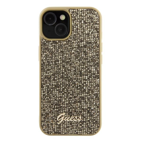 Guess iPhone 15 Cover Square Mirror Guld