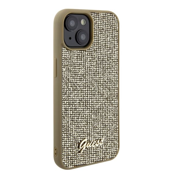 Guess iPhone 15 Cover Square Mirror Guld