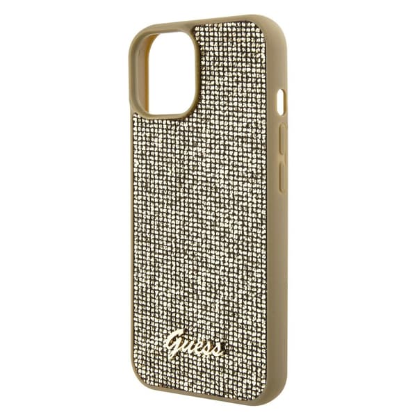 Guess iPhone 15 Cover Square Mirror Guld