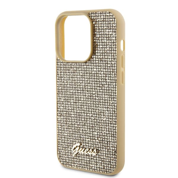 Guess iPhone 15 Pro Skal Square Mirror Guld