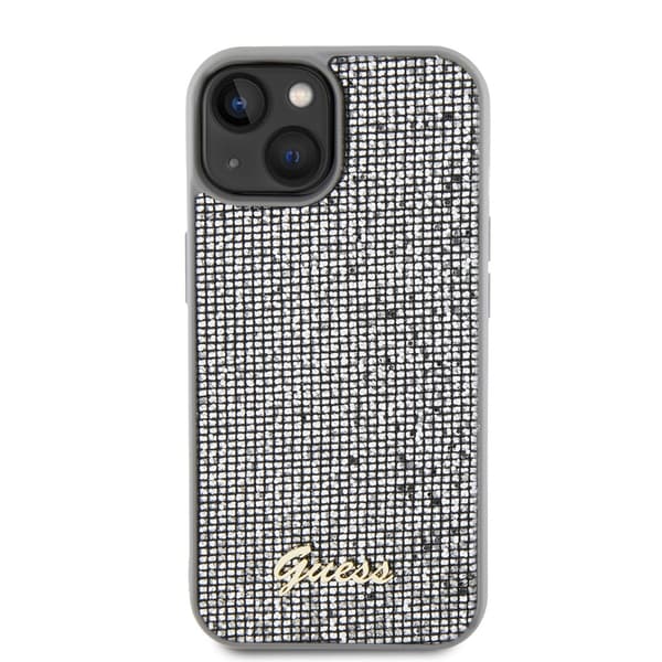 Guess iPhone 15 Skal Square Mirror Silver