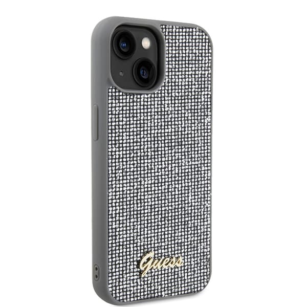 Guess iPhone 15 Skal Square Mirror Silver
