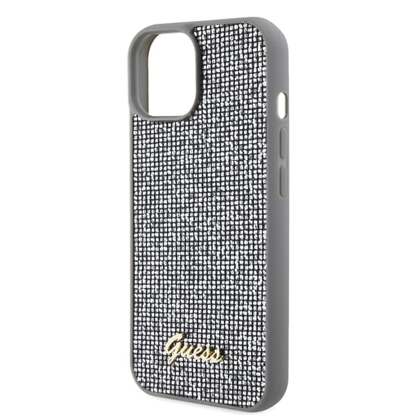 Guess iPhone 15 Skal Square Mirror Silver