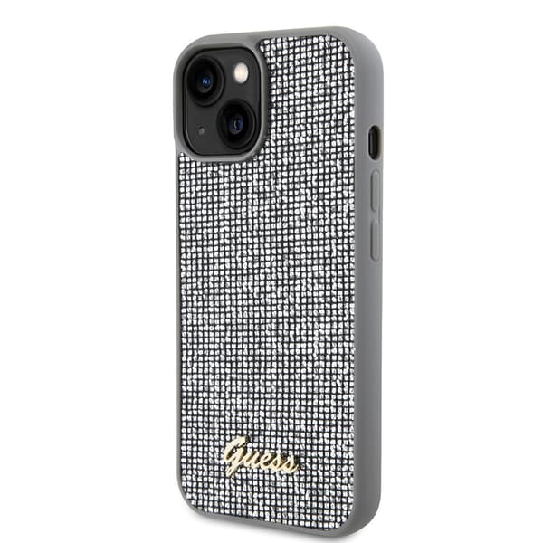 Guess iPhone 15 Skal Square Mirror Silver