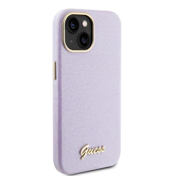 Guess iPhone 15 Kuori Full Glitter Wrapped Lilac