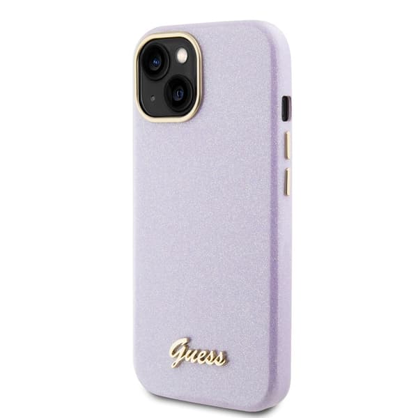 Guess iPhone 15 Kuori Full Glitter Wrapped Lilac