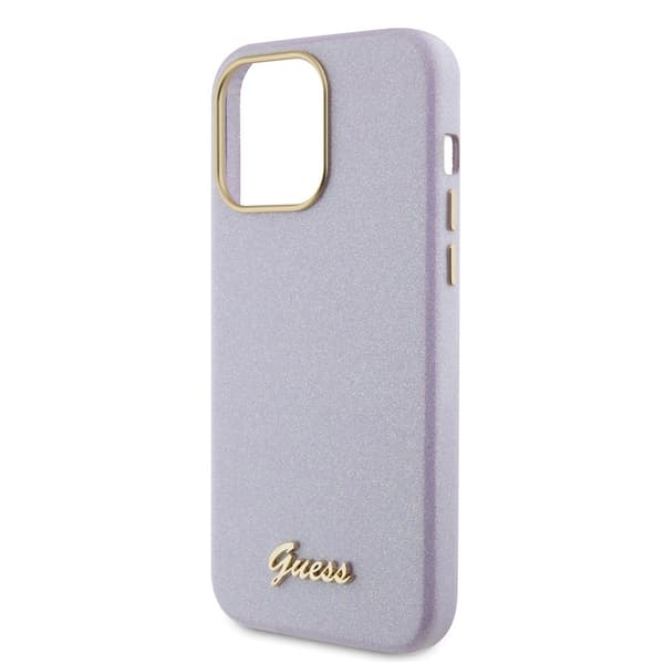 Guess iPhone 15 Pro Max Skal Full Glitter Wrapped Lilac