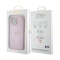 Miniatyrbild 8 av 8: Guess iPhone 15 Skal Saffiano MagSafe Rosa