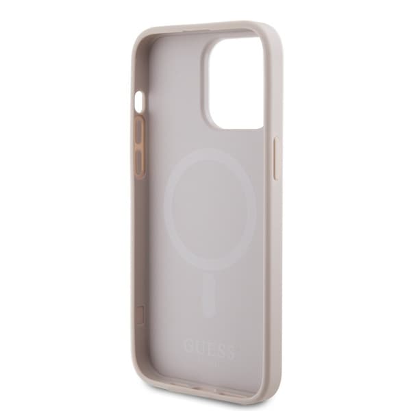 Guess iPhone 15 Pro Max Kuori Saffiano MagSafe Vaaleanpunainen